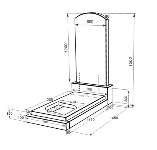 Размеры Гранитный памятник мужской одинарный из черного гранита Коростышев с листом резная работа к13-kor-npf-120-60-08-009