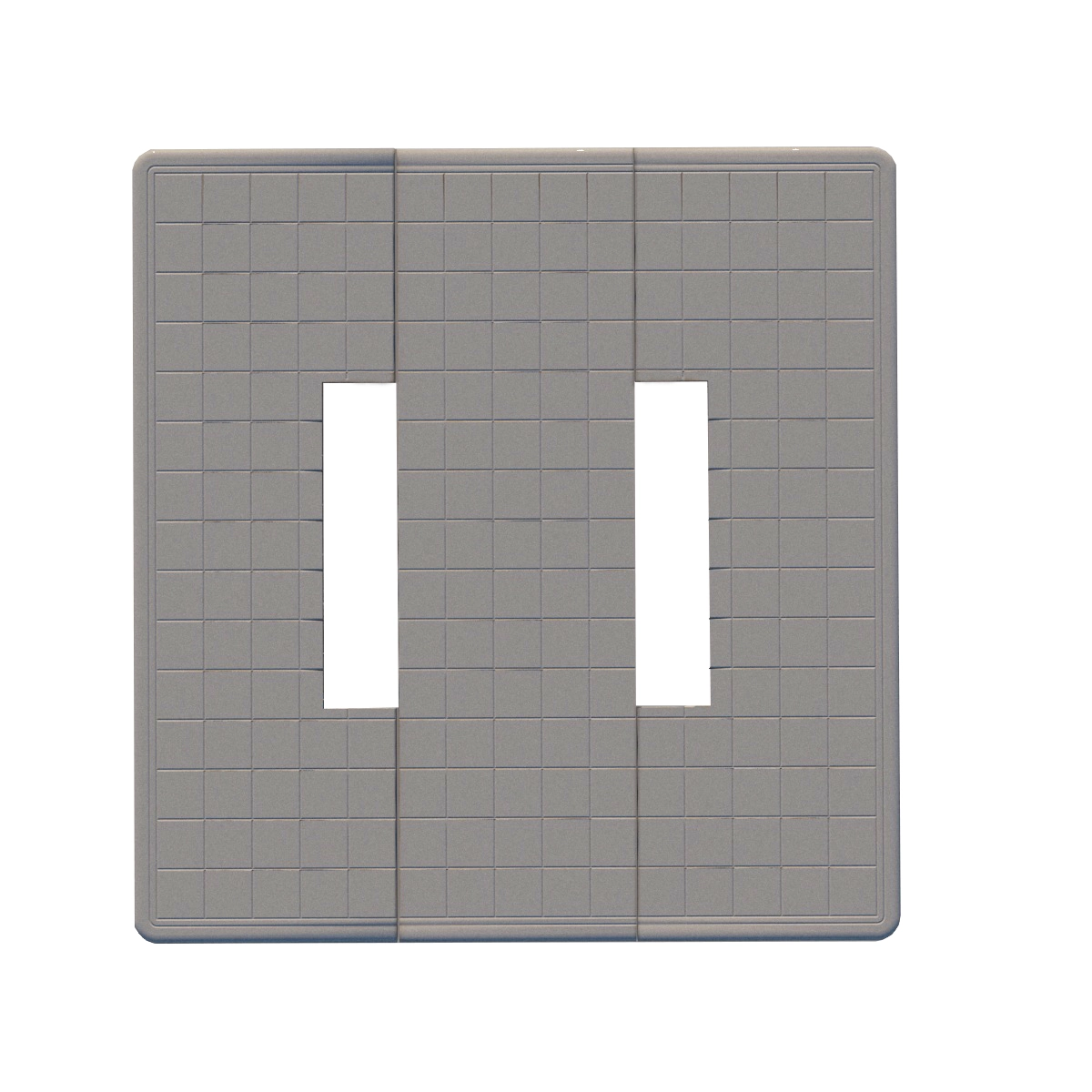 Основне Протиусадкова плита під пам'ятник 1950x1800x50 без отвору для квітника подвійна серія Квадрат pbd-Kvadrat-195-180-05