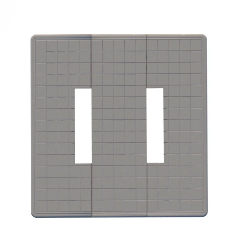 Протиусадкова плита під пам'ятник 1950x1800x50 без отвору для квітника подвійна серія Квадрат pbd-Kvadrat-195-180-05