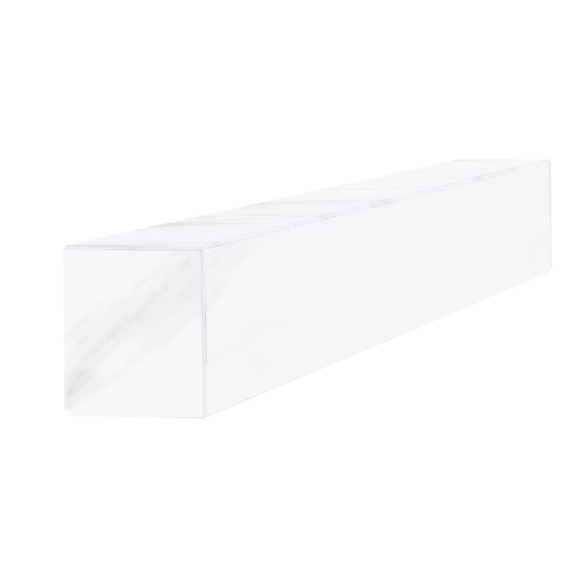 З інших боків Брус для квітника та гробниці з каменю Греція 1000x100x80 з мармуру бічний з полірованими фасками із мармуру Волокас br-vol-pf-100-10-08