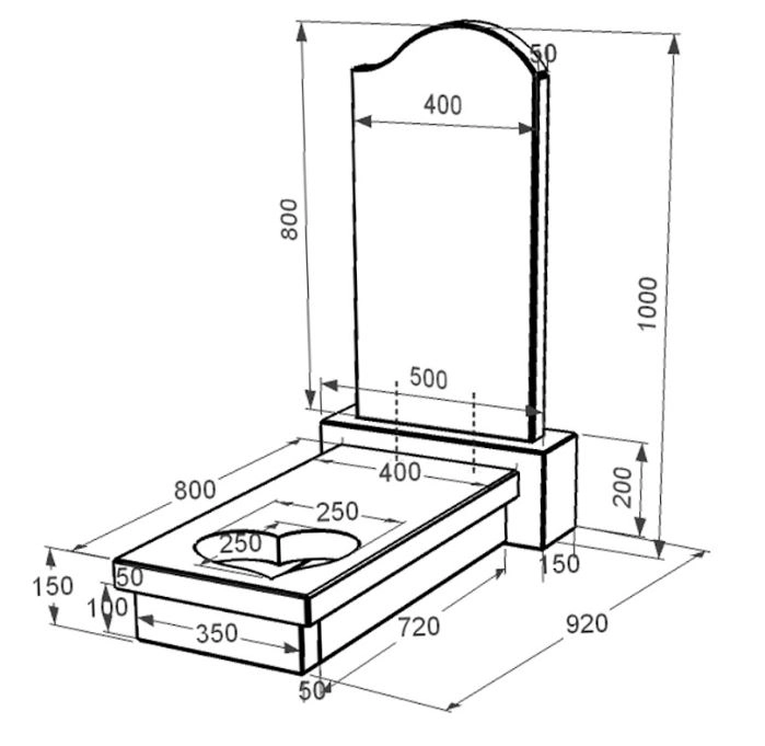 Размеры Гранитный памятник мужской одинарный из черного гранита Коростышев с сердцем резная работа к11-kor-pf-80-40-05-011-r