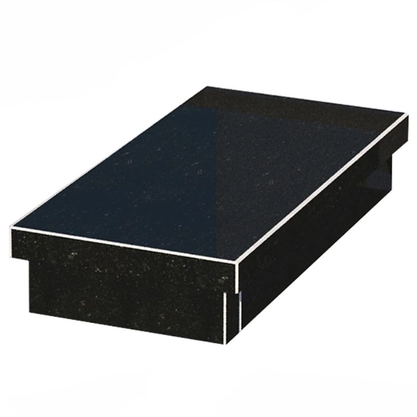 Основное Гробничка на могилу габбро 800x400x150 из гранита с неполированными фасками Коростышевского карьера серия Базис gr-kor-npf-800-400-Bazys-3-np