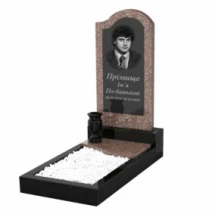 Памятник из гранита юношам одинарный из гранита Токовский Коростышевский к5-tok-kor-pf-80-40-05-011-R