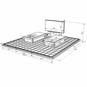 Розміри Гранітний пам'ятник з серцем різьблена робота подвійний із чорного граніту Коростишів к20-kor-npf-40-80-05-001-pbd3