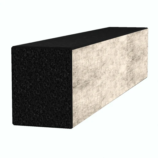 З інших боків Брус для квітника на могилу прямокутні  з граніту лицьовий з полірованими фасками Букинського кар'єру br-buk-pf-40-10-08