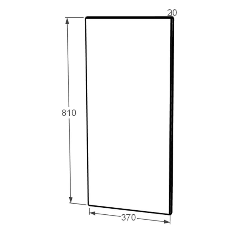 Размеры Плита накладка на памятник для портрета и надписей базальт 370x810x20 прямоугольная с Ивано-Долинского карьера ptk-baz-pf-pt-81-37-02-001