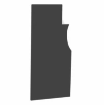 Пластина вставка на памятник для портрета и надписей на могилу 300x650x20 фигурная с Ивано-Долинского карьера ptk-baz-pf-pt-65-30-02-142-r