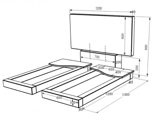 Розміри Гранітний пам'ятник стела 60х120 см подвійний із чорного граніту Коростишів з хвилею різьблений к15-kor-pf-60-120-08-001