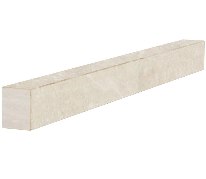 С других сторон Брус для цветника и гробницы 1170x100x80 боковой с полированными фасками из мрамора Дайна br-dan-pf-117-10-08