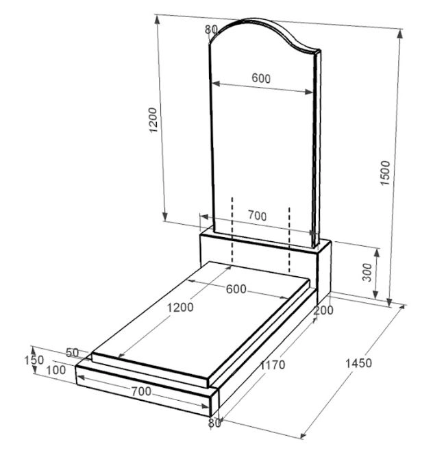 Размеры Гранитный памятник мужской одинарный из черного гранита Коростышев с волной резной к12-kor-pf-120-60-08-011-l