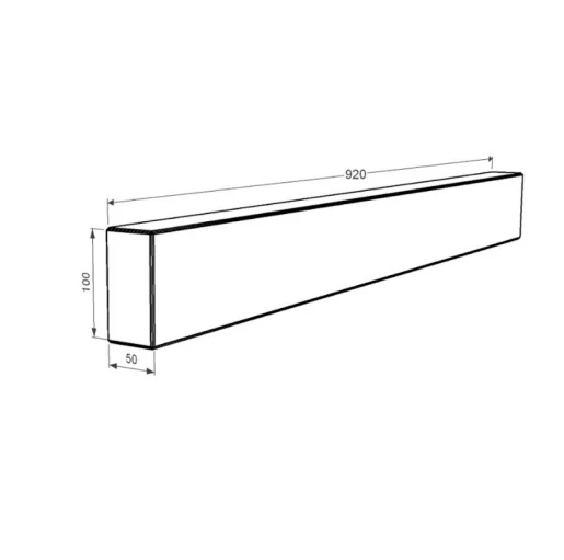Размеры Брус для цветника и гробницы из камня Греция 920x100x50 из мрамора боковой с полированными фасками из мрамора Волокас br-vol-pf-92-10-05