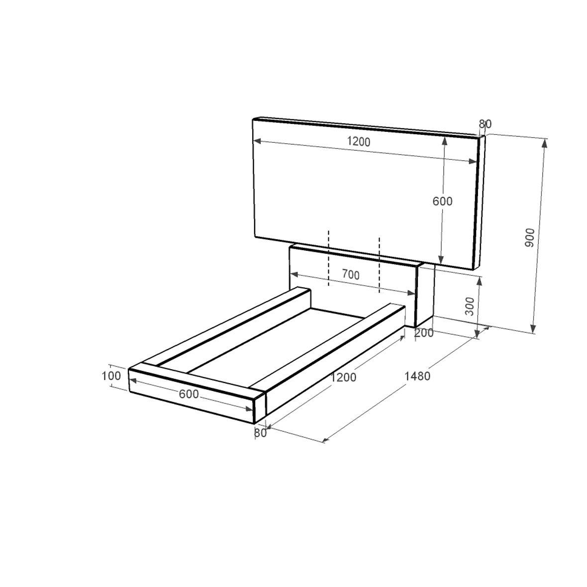 Розміри Гранітний пам'ятник на могилу висотою 90 см одинарний із чорного граніту Коростишів без різьблених робіт к1-kor-npf-60-120-08-001