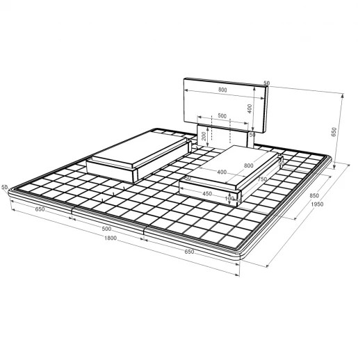 Розміри Гранітний пам'ятник подружжю подвійний із чорного граніту Коростишів без різьблених робіт к21-kor-npf-40-80-05-001-pbd3