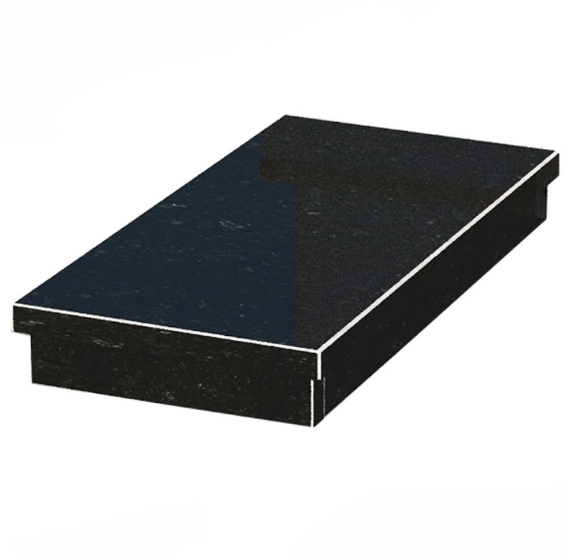 Основное Гробничка на могилу с неполированными фасками 1200x600x150 из гранита Коростышевского карьера серия Базис gr-kor-npf-1200-600-Bazys-3-np