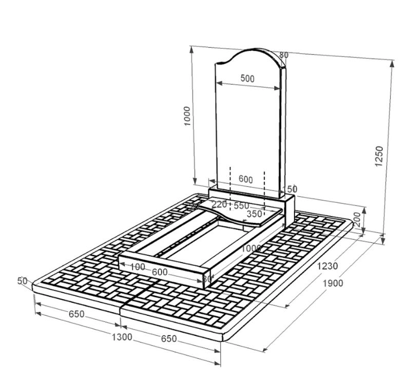 Размеры Гранитный памятник отцу одинарный из черного гранита Коростышев с волной резной к5-kor-pf-100-50-08-011-r-pbd2