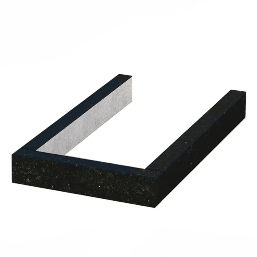 Квітник на могилу виробництво Україна 850x500x100 з граніту серія Базіс з полірованими фасками Коростишівського кар'єру cv-kor-pf-850-500-Bazys