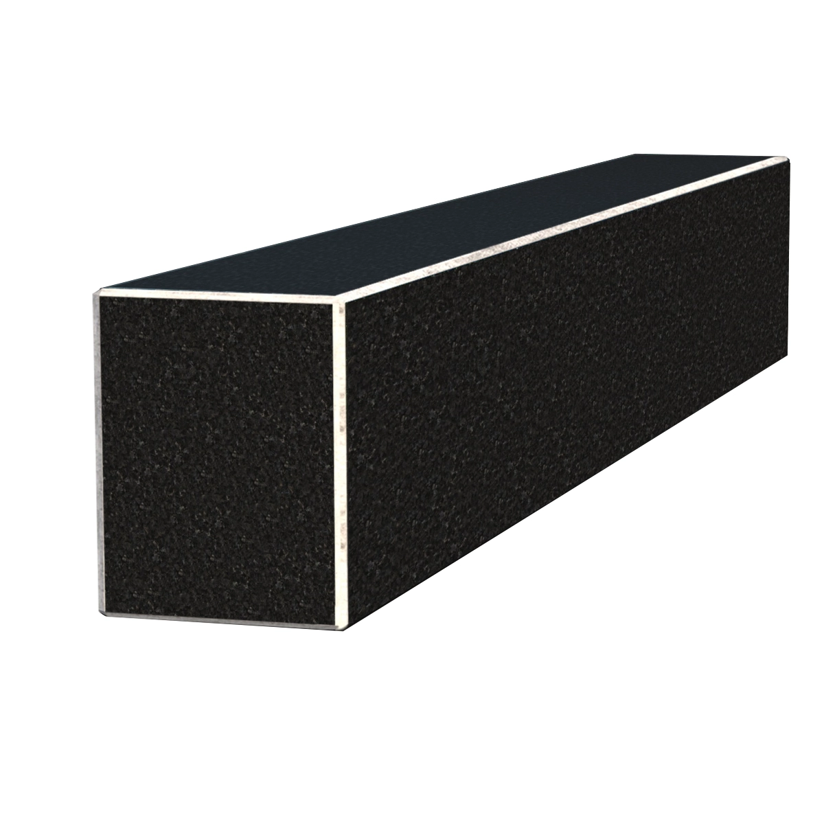 Основне Брус для квітника на могилу довжиною 70 см 700x100x80 з граніту лицьовий із неполірованими фасками Букинського кар'єру br-buk-npf-70-10-08